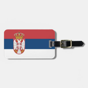 Etiqueta De Bagagem Bandeira da Sérvia