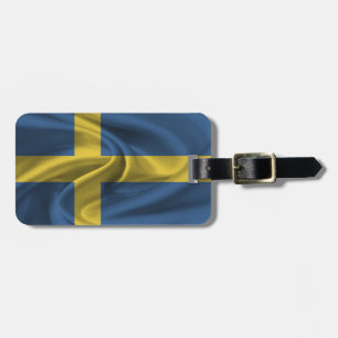 Etiqueta De Bagagem Bandeira Da Suecia