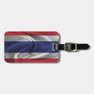 Etiqueta De Bagagem Bandeira Da Tailândia