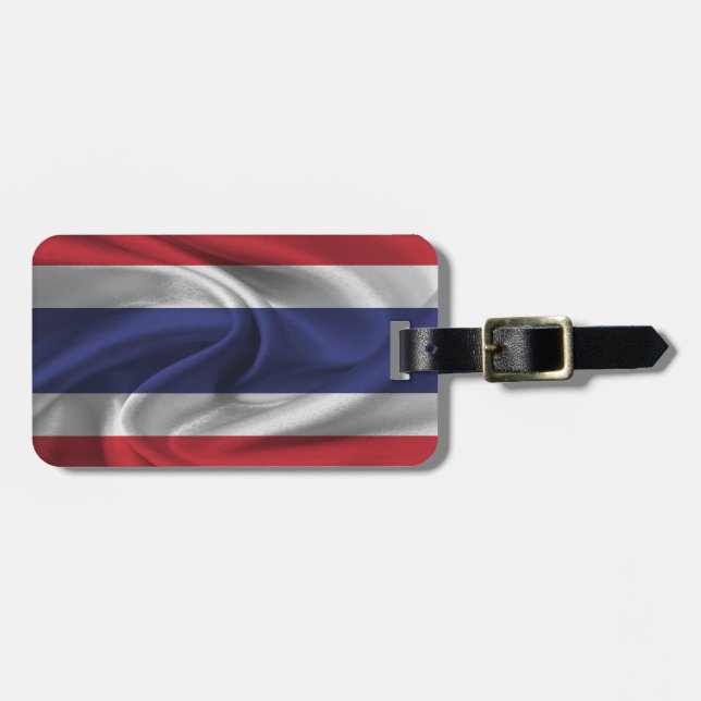 Etiqueta De Bagagem Bandeira Da Tailândia (Frente Horizontal)