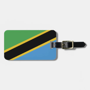 Etiqueta De Bagagem Bandeira da Tanzânia
