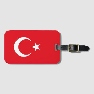 Etiqueta De Bagagem Bandeira da Turquia