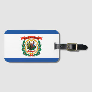 Etiqueta De Bagagem bandeira da Virgínia Ocidental