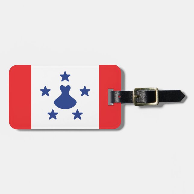 Etiqueta De Bagagem Bandeira das Ilhas Austrais (Frente Horizontal)