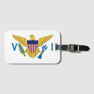 Etiqueta De Bagagem Bandeira das Ilhas Virgens dos EUA