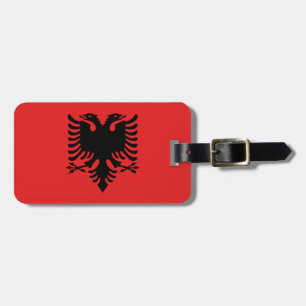Etiqueta De Bagagem Bandeira de Albânia