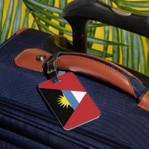 Etiqueta De Bagagem Bandeira de Antígua e Barbuda