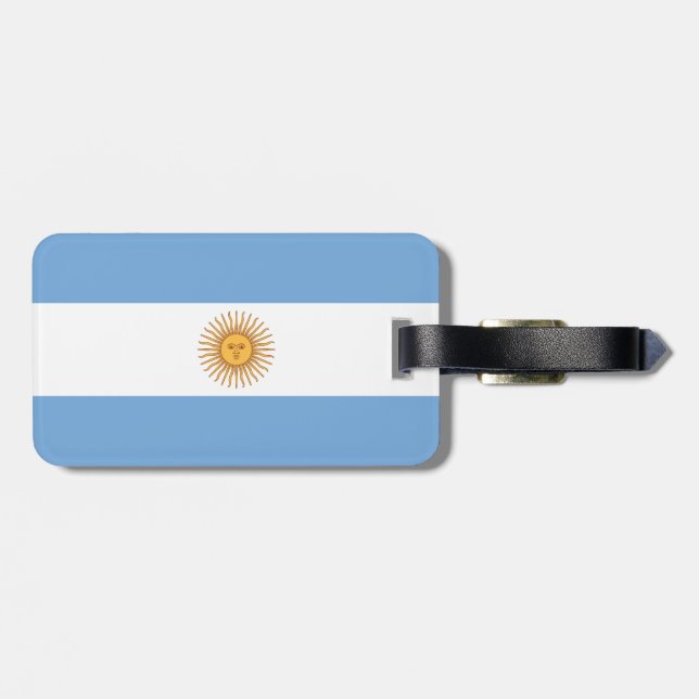 Etiqueta De Bagagem Bandeira de Argentina (Traseira Horizontal)