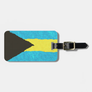 ETIQUETA DE BAGAGEM BANDEIRA DE BAHAMAS