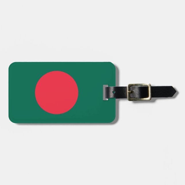 Etiqueta De Bagagem bandeira de Bangladesh (Frente Horizontal)