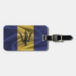 Etiqueta De Bagagem Bandeira De Barbados