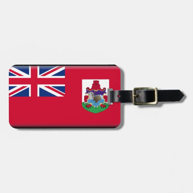 Etiqueta De Bagagem Bandeira de Bermuda (Frente Horizontal)