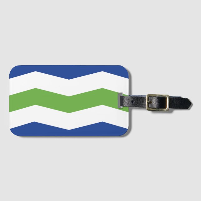 Etiqueta De Bagagem Bandeira de Burlington, Vermont (Frente Horizontal)