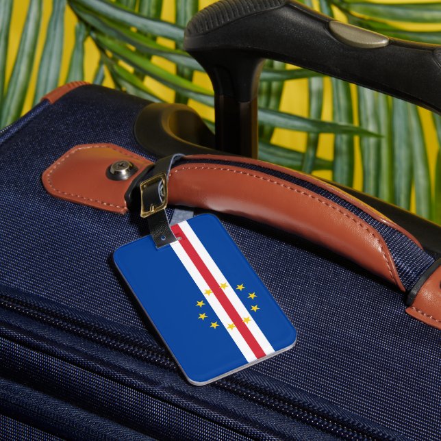 Etiqueta De Bagagem Bandeira de Cabo Verde (Frente Insitu 1)