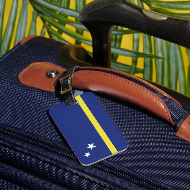 Etiqueta De Bagagem Bandeira de Curaçao (Frente Insitu 1)