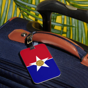 Etiqueta De Bagagem Bandeira de Dallas, Texas