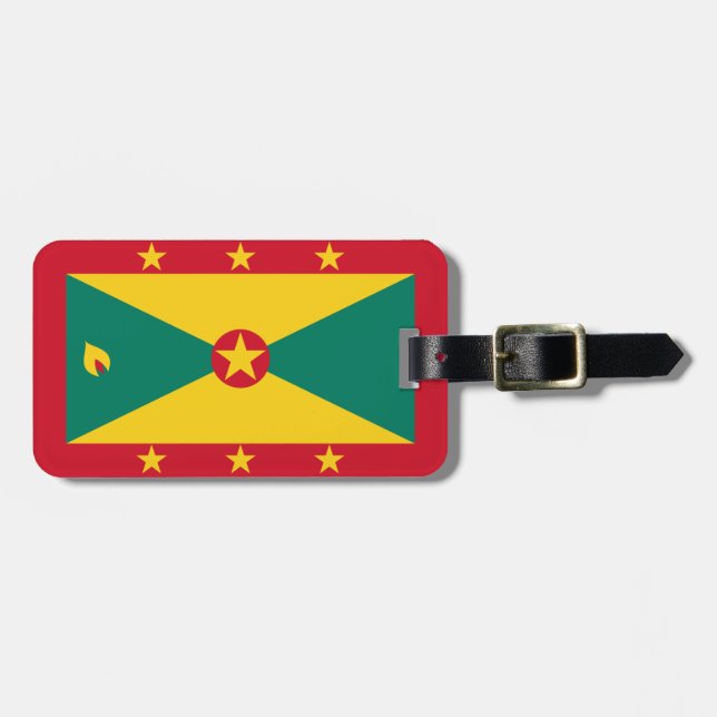 Etiqueta De Bagagem Bandeira de Granada (Frente Horizontal)