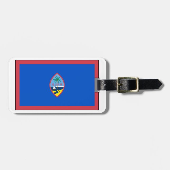 Etiqueta De Bagagem Bandeira de Guam (Frente Horizontal)