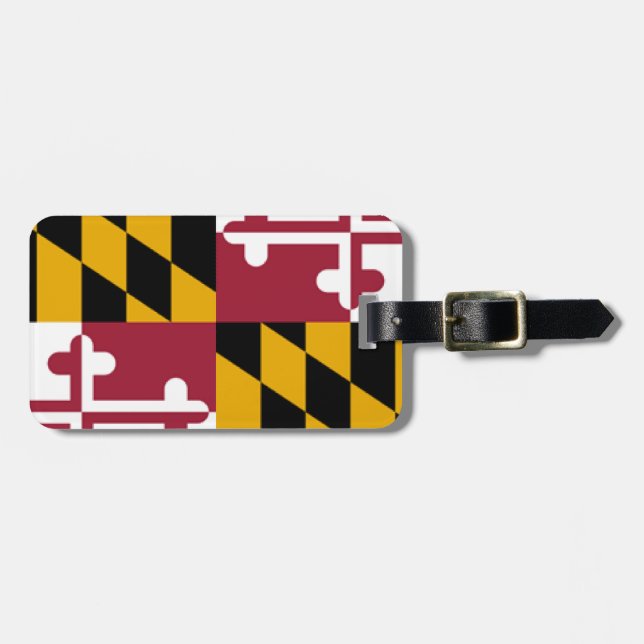 Etiqueta De Bagagem Bandeira de Maryland (Frente Horizontal)