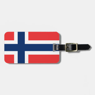 Etiqueta De Bagagem Bandeira de Noruega