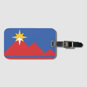 Etiqueta De Bagagem Bandeira de Pocatello, Idaho