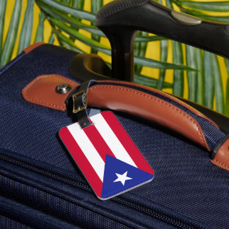 Etiqueta De Bagagem Bandeira de Porto Rico