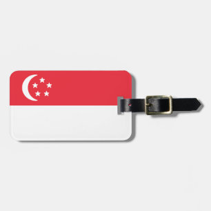 Etiqueta De Bagagem Bandeira de Singapura