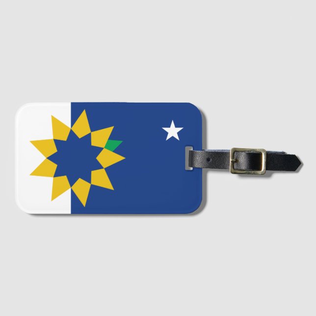 Etiqueta De Bagagem Bandeira de Topeka, Kansas (Frente Horizontal)