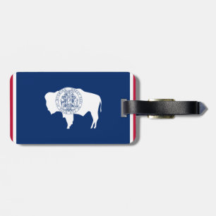 Etiqueta De Bagagem Bandeira de Wyoming