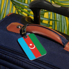Etiqueta De Bagagem Bandeira do Azerbaijão