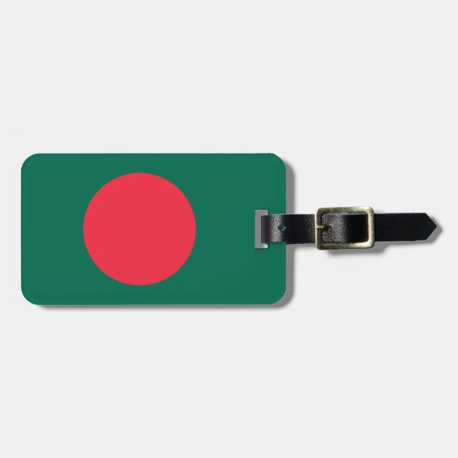 Etiqueta De Bagagem Bandeira do Bangladesh Easy ID Personal (Frente Horizontal)