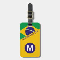 Bandeira do Brasil Bagagem de viagem moderna perso