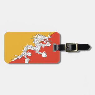 Etiqueta De Bagagem Bandeira do Butão