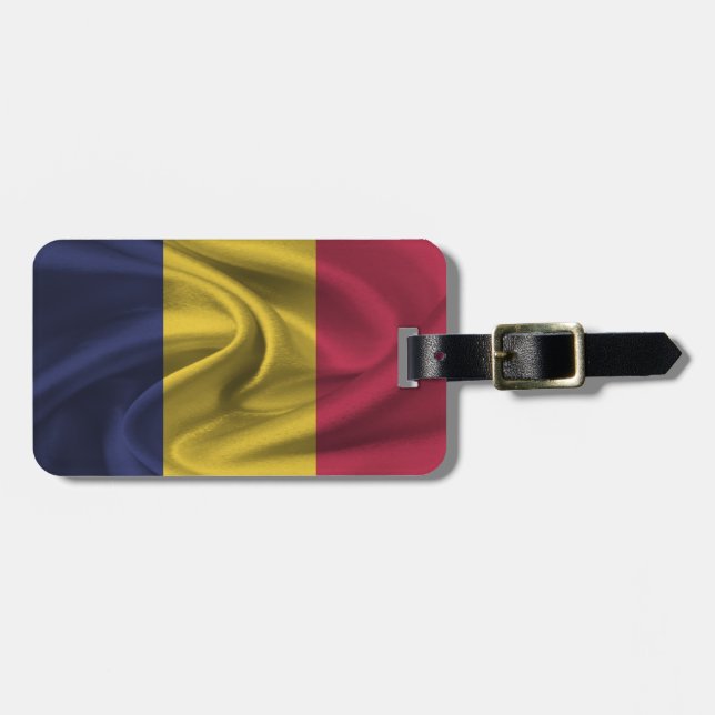 Etiqueta De Bagagem Bandeira do Chade (Frente Horizontal)