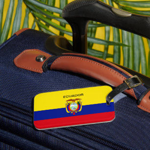 Etiqueta De Bagagem Bandeira do Equador