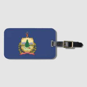 Etiqueta De Bagagem Bandeira do Estado de Vermont, EUA