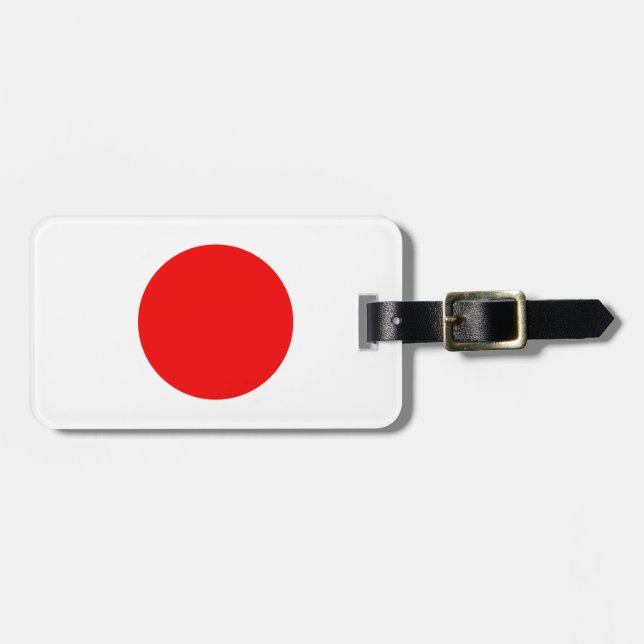 Etiqueta De Bagagem Bandeira do Japão (Frente Horizontal)