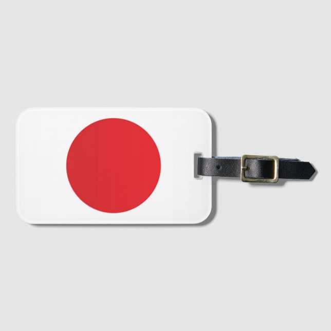 Etiqueta De Bagagem Bandeira do Japão (Frente Horizontal)
