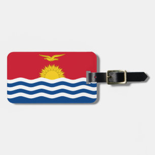 Etiqueta De Bagagem Bandeira do Kiribati Easy ID Pessoal