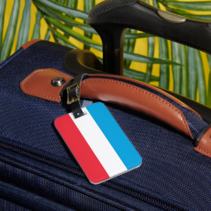 Etiqueta De Bagagem bandeira do Luxemburgo