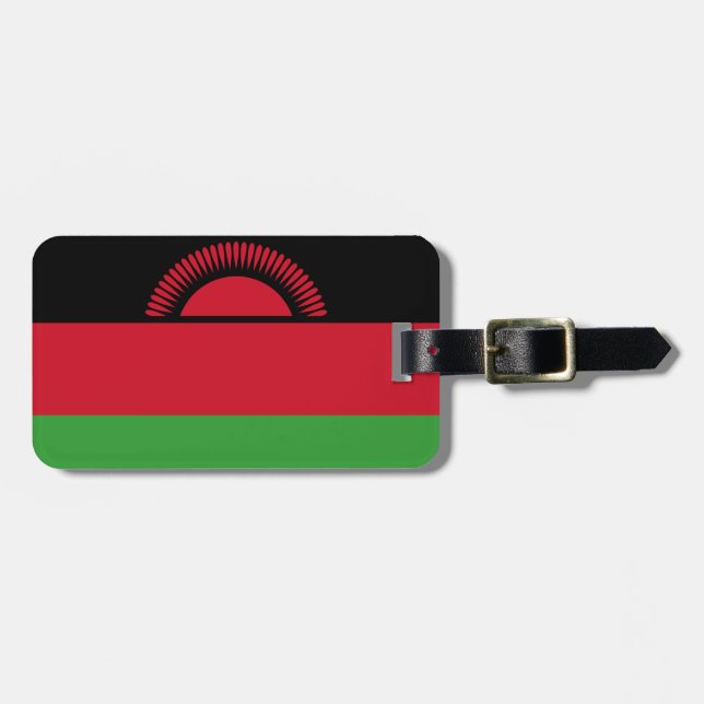 Etiqueta De Bagagem Bandeira do Malawi Easy ID Pessoal (Frente Horizontal)