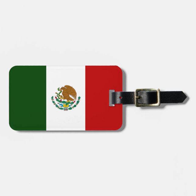 Etiqueta De Bagagem Bandeira do México (Frente Horizontal)