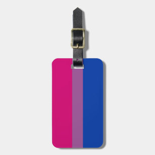Etiqueta De Bagagem Bandeira do Orgulho Bissexual
