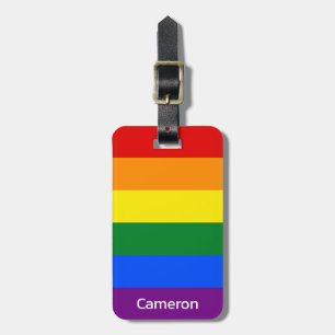 Etiqueta De Bagagem Bandeira do Orgulho Gay Personalizada