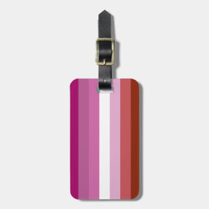 Etiqueta De Bagagem Bandeira do Orgulho Lésbico