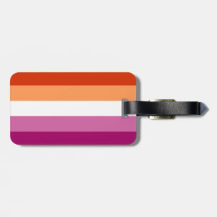 Etiqueta De Bagagem Bandeira do Orgulho Lésbico LGBTQ
