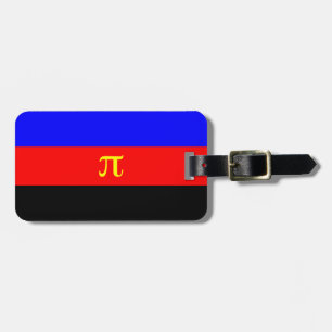 Etiqueta De Bagagem Bandeira do Orgulho Poliamoroso