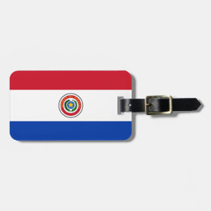 Etiqueta De Bagagem Bandeira do Paraguai Easy ID Pessoal