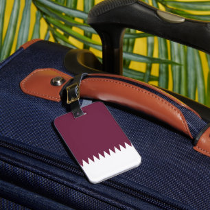 Etiqueta De Bagagem bandeira do Qatar