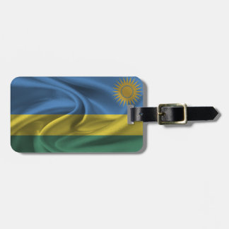 Etiqueta De Bagagem Bandeira Do Ruanda